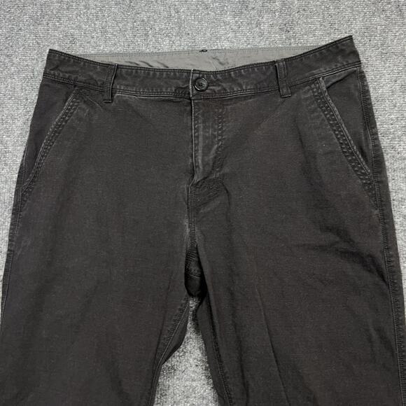 prAna Pants Mens 34 Straight Fit Organic Cotton Coolmax Comfort Stretch - Picture 2 of 11